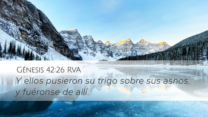 Génesis 42:26 RVA Bible Verse Image