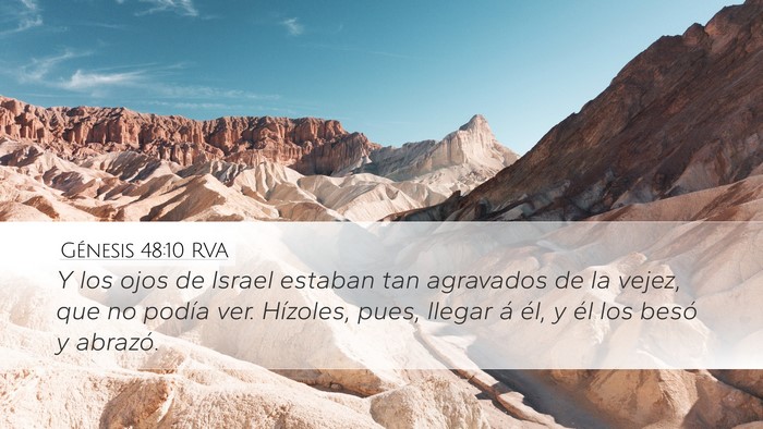 Génesis 48:10 RVA Bible Verse Image