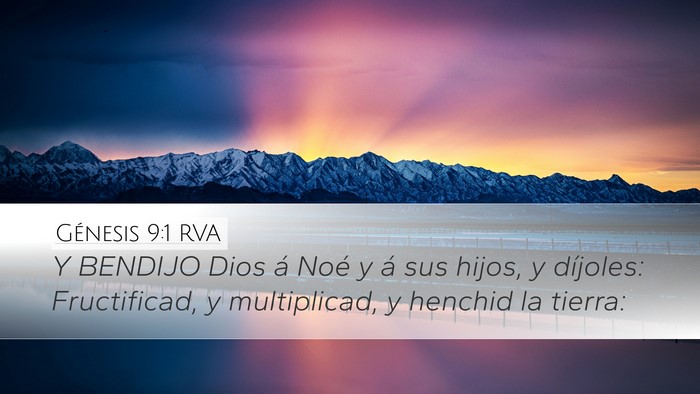 Génesis 9:1 RVA Bible Verse Image