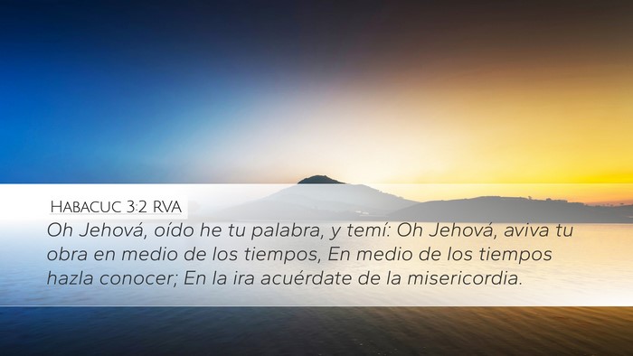 Habacuc 3:2 RVA Bible Verse Image