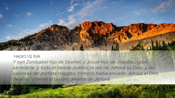 Hageo 1:12 RVA Bible Verse Image
