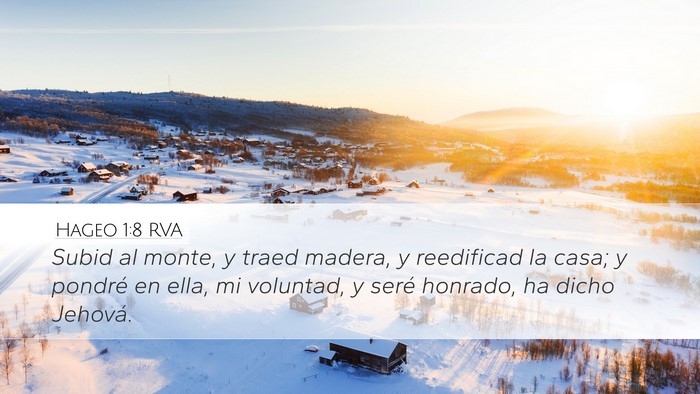 Hageo 1:8 RVA Bible Verse Image