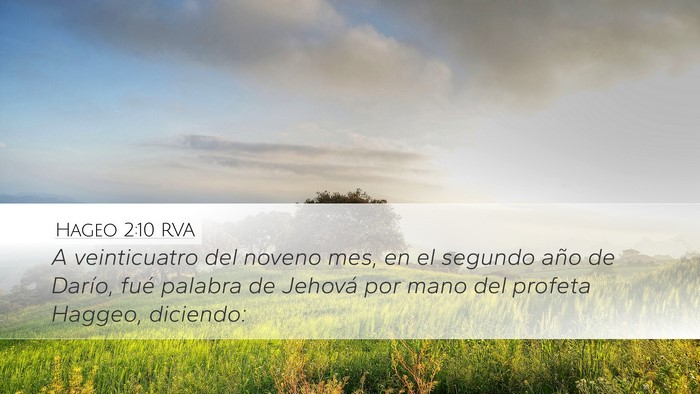 Hageo 2:10 RVA Bible Verse Image