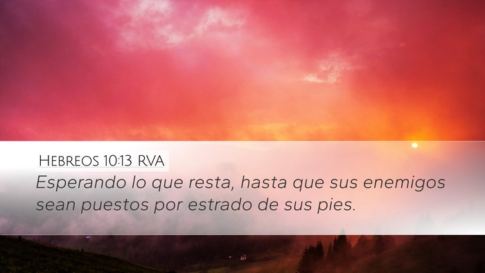Hebreos 10:13 RVA Bible Verse Image