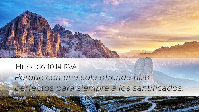 Hebreos 10:14 RVA Bible Verse Image