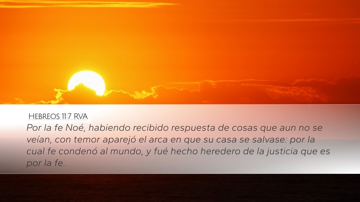 Hebreos 11:7 RVA Bible Verse Image