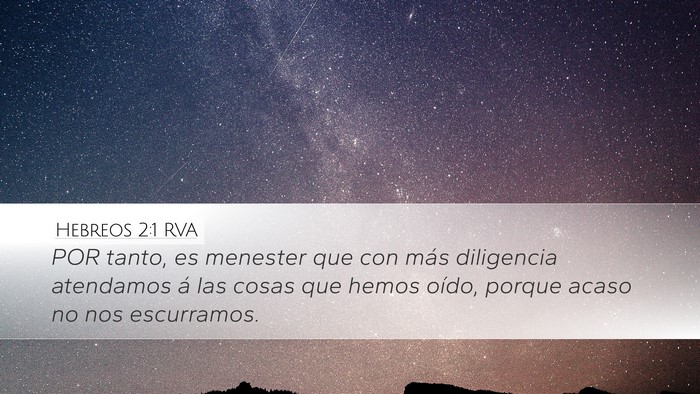 Hebreos 2:1 RVA Bible Verse Image