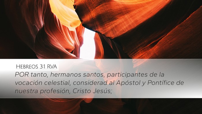 Hebreos 3:1 RVA Bible Verse Image