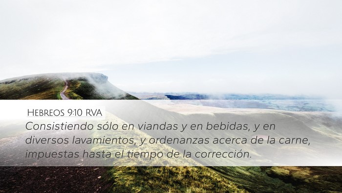 Hebreos 9:10 RVA Bible Verse Image