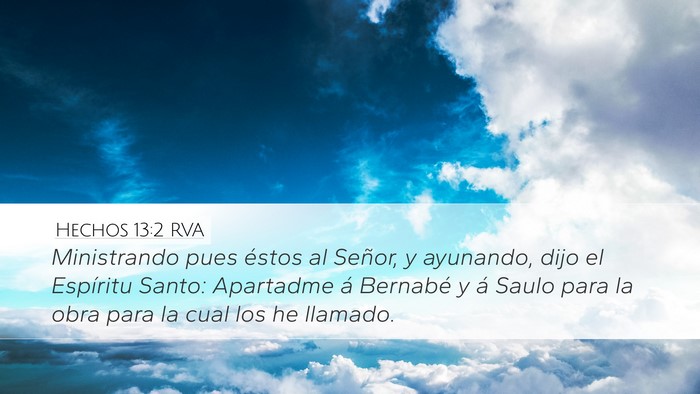Hechos 13:2 RVA Bible Verse Image