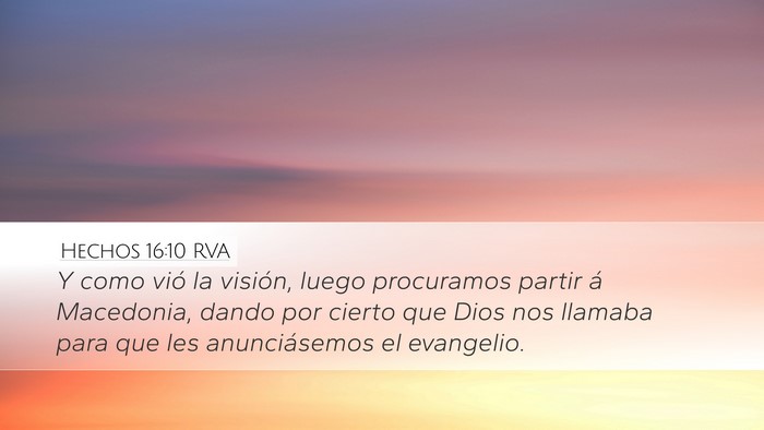 Hechos 16:10 RVA Bible Verse Image