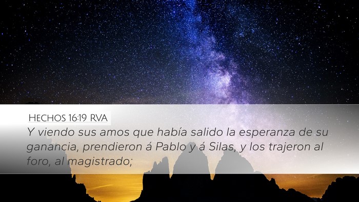 Hechos 16:19 RVA Bible Verse Image