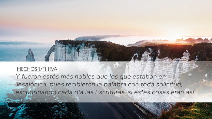 Hechos 17:11 RVA Bible Verse Image