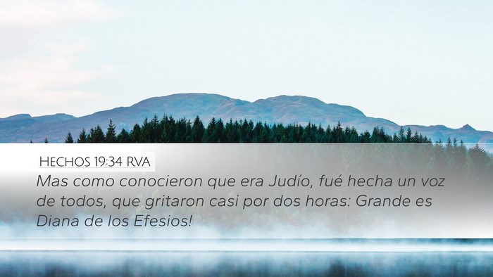 Hechos 19:34 RVA Bible Verse Image