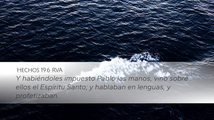 Hechos 19:6 RVA Bible Verse Image
