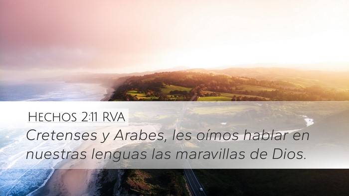 Hechos 2:11 RVA Bible Verse Image