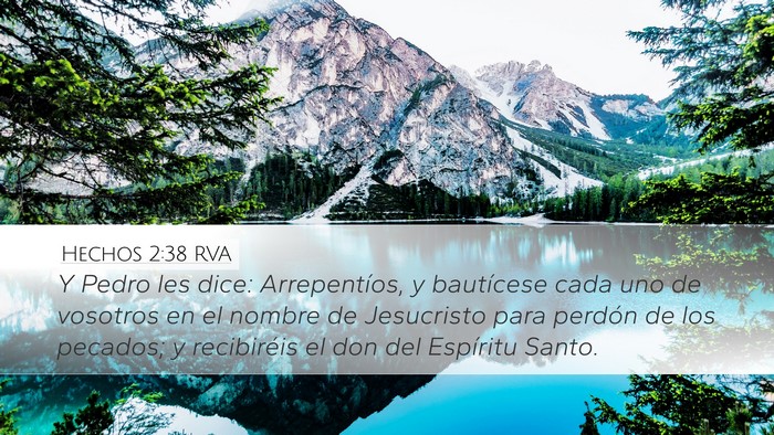 Hechos 2:38 RVA Bible Verse Image
