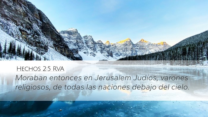 Hechos 2:5 RVA Bible Verse Image