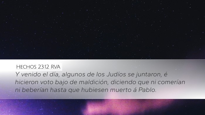 Hechos 23:12 RVA Bible Verse Image