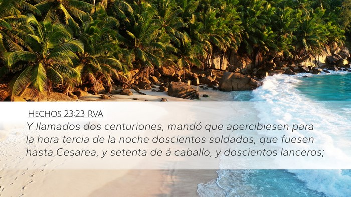 Hechos 23:23 RVA Bible Verse Image