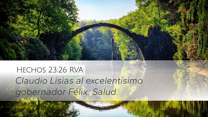 Hechos 23:26 RVA Bible Verse Image