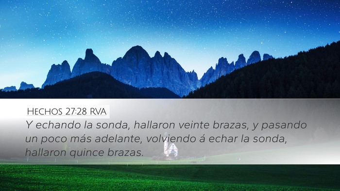 Hechos 27:28 RVA Bible Verse Image
