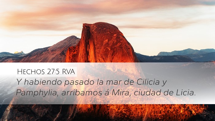 Hechos 27:5 RVA Bible Verse Image