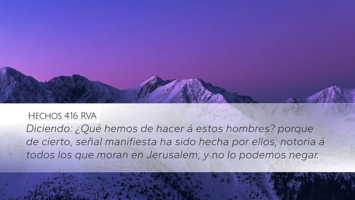 Hechos 4:16 RVA Bible Verse Image