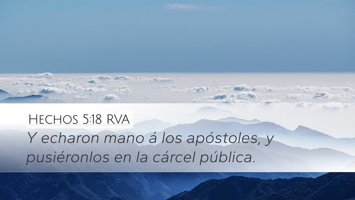Hechos 5:18 RVA Bible Verse Image