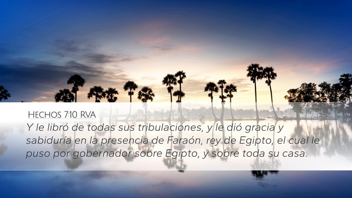 Hechos 7:10 RVA Bible Verse Image