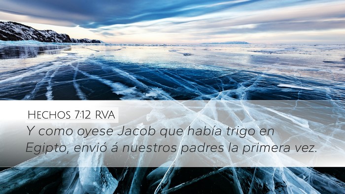 Hechos 7:12 RVA Bible Verse Image