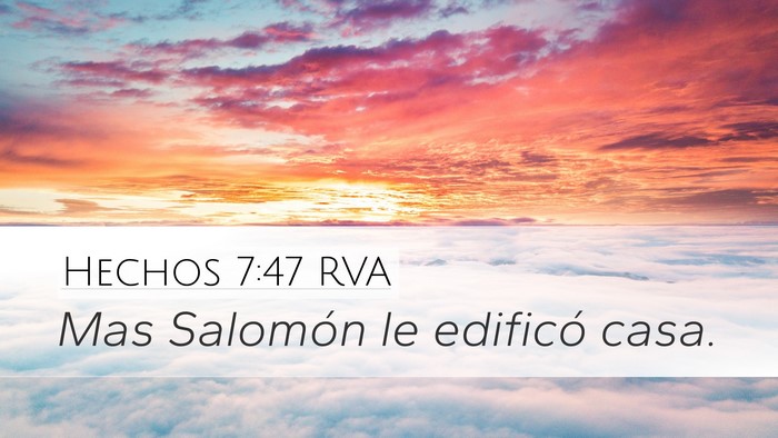 Hechos 7:47 RVA Bible Verse Image