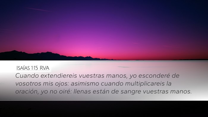 Isaías 1:15 RVA Bible Verse Image