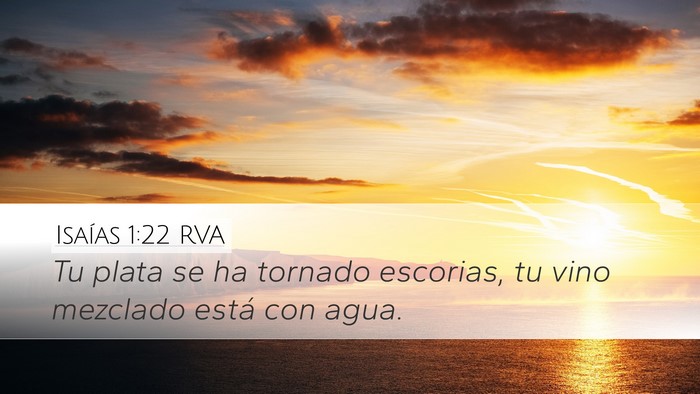 Isaías 1:22 RVA Bible Verse Image