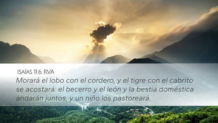 Isaías 11:6 RVA Bible Verse Image