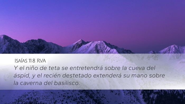 Isaías 11:8 RVA Bible Verse Image