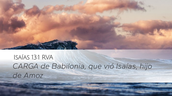 Isaías 13:1 RVA Bible Verse Image
