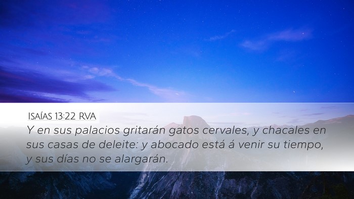 Isaías 13:22 RVA Bible Verse Image