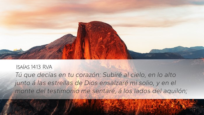 Isaías 14:13 RVA Bible Verse Image
