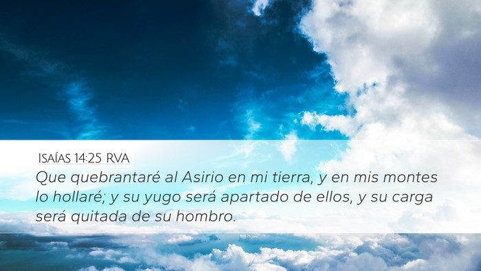 Isaías 14:25 RVA Bible Verse Image