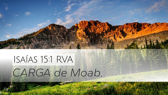 Isaías 15:1 RVA Bible Verse Image