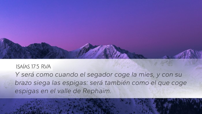 Isaías 17:5 RVA Bible Verse Image