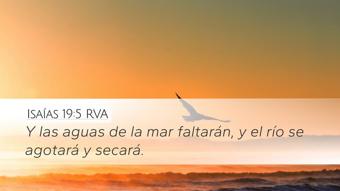 Isaías 19:5 RVA Bible Verse Image