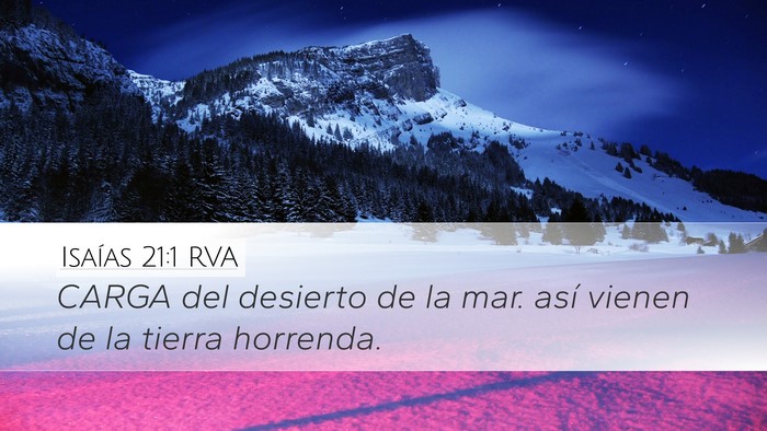Isaías 21:1 RVA Bible Verse Image