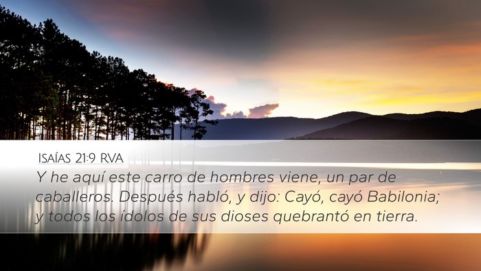 Isaías 21:9 RVA Bible Verse Image