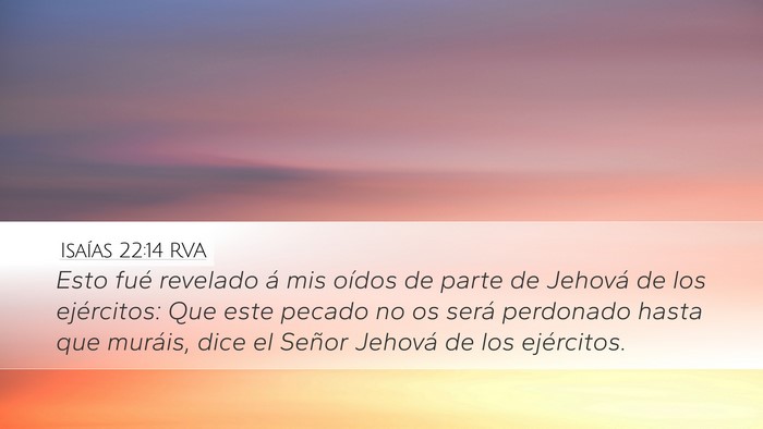 Isaías 22:14 RVA Bible Verse Image