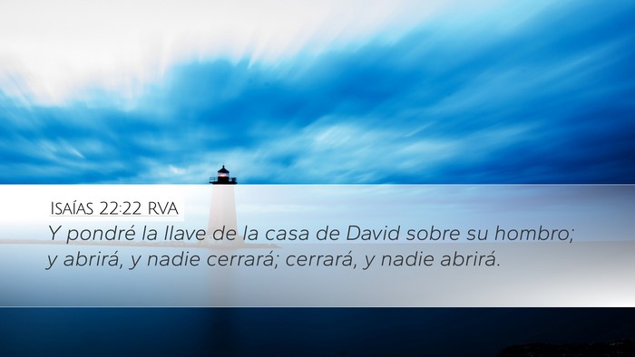 Isaías 22:22 RVA Bible Verse Image