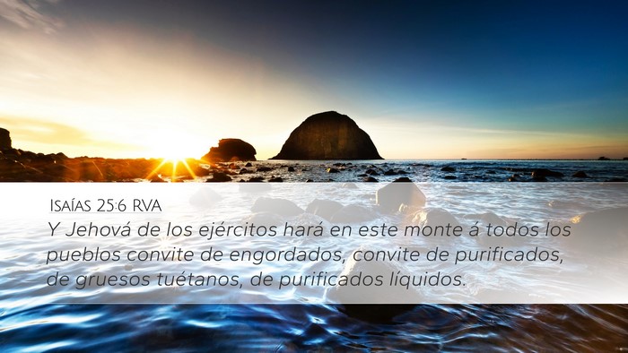 Isaías 25:6 RVA Bible Verse Image
