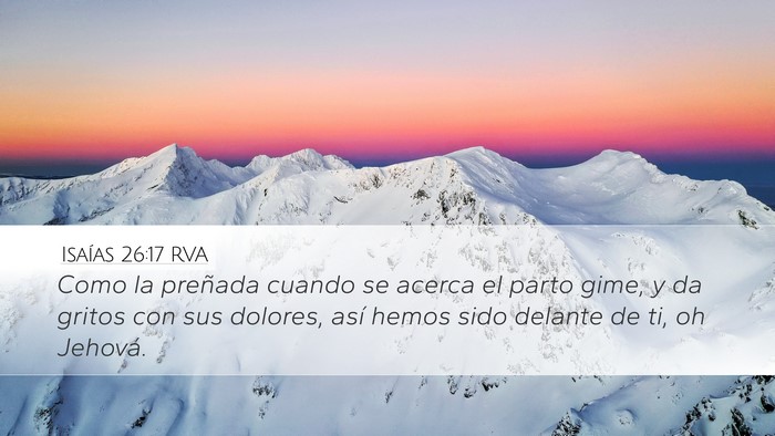 Isaías 26:17 RVA Bible Verse Image