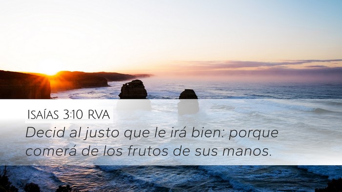 Isaías 3:10 RVA Bible Verse Image